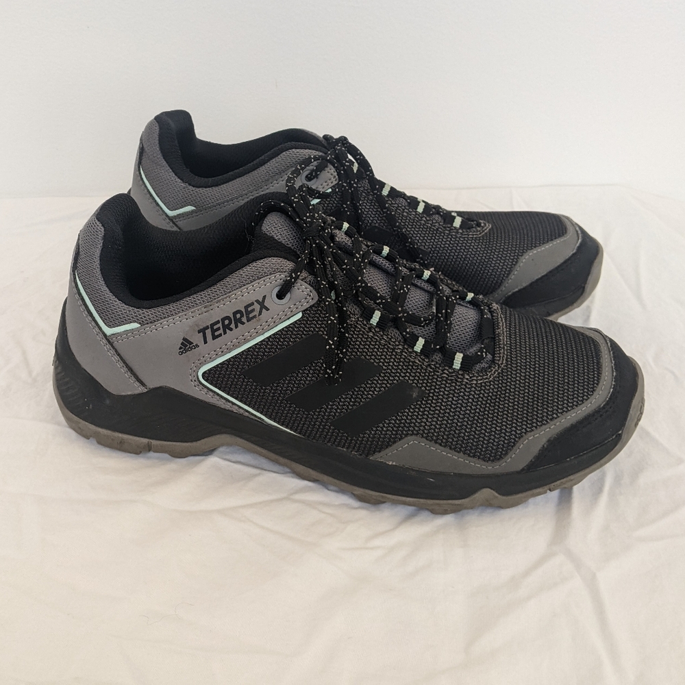 Adidas Terrex Hiking Shoes Sz 9 Eastrail EE6566 Black Gray Sneakers Trail - Picture 3 of 6